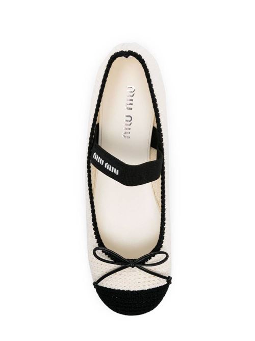 Ballet flats with bow MIU MIU | 5F138EF-0052CQ2F0A72